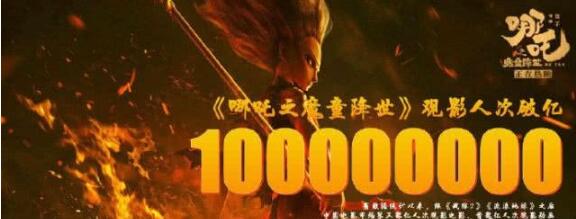 哪吒觀影人次破億、票房超過30億，扛起票房大旗的第19天~